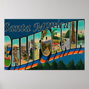 Póster Santa Monica, Califórnia - grandes cenas da letra
