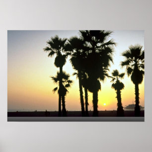 Póster Santa Monica, Los Angeles, Califórnia, EUA