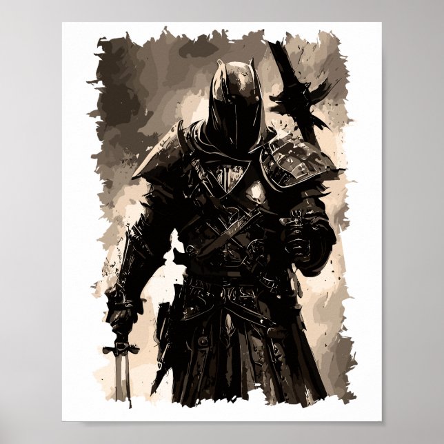 Poster Santa Ordem dos Cavaleiros Templários (Frente)