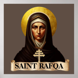 Poster Santa Rafqa, Freira Maronita, Extra Grande