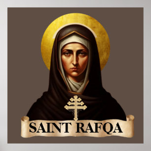 Poster Santa Rafqa, Freira Maronita, Extra Grande