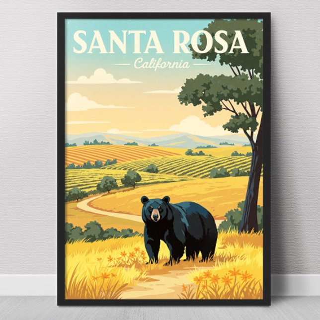 Poster Santa Rosa Califórnia Antiga (Criador carregado)