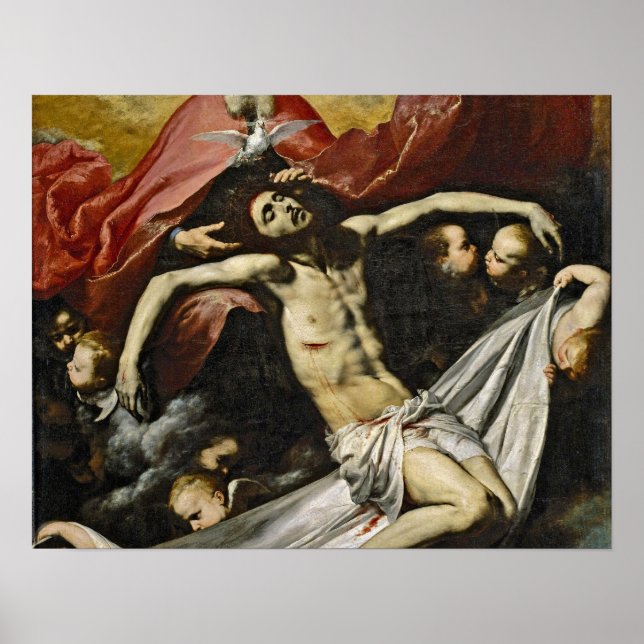 Póster Santa Trindade por Jusepe de Ribera (Frente)