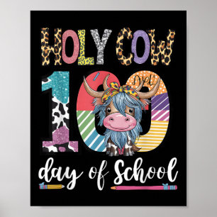 Poster Santa Vaca 100 Dias De Escola 100º Dia De Teac Mai
