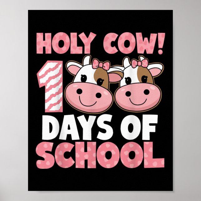 Poster Santa Vaca 100 Dias De Professora De Meninas Escol (Frente)