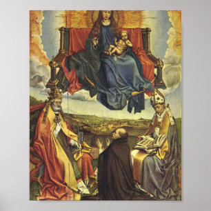 Poster Santa Virgem em Glória - Robert Campin