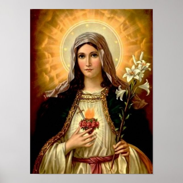 Póster Santa Virgem Maria, mãe de Deus modelo (Frente)