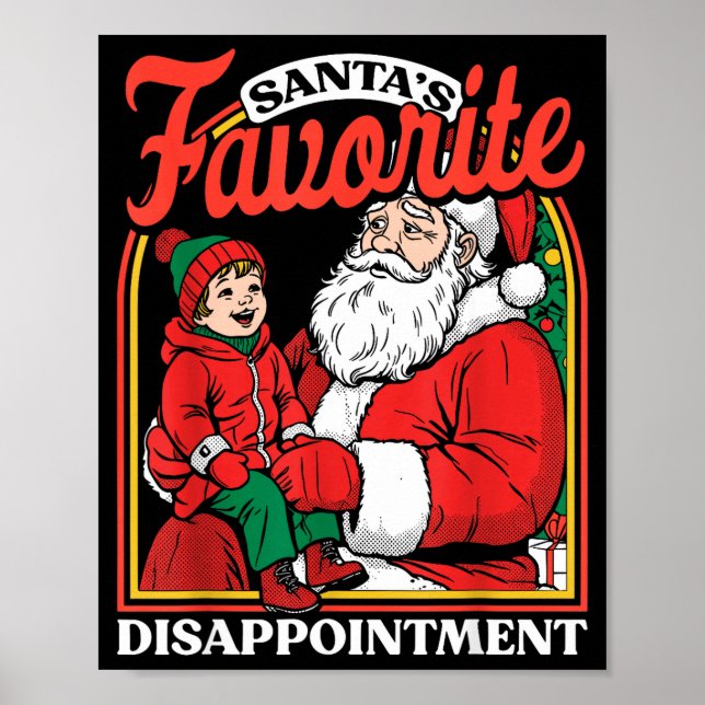 Poster Santas Favorite Disapintment Funny Sarcastic Chris (Frente)