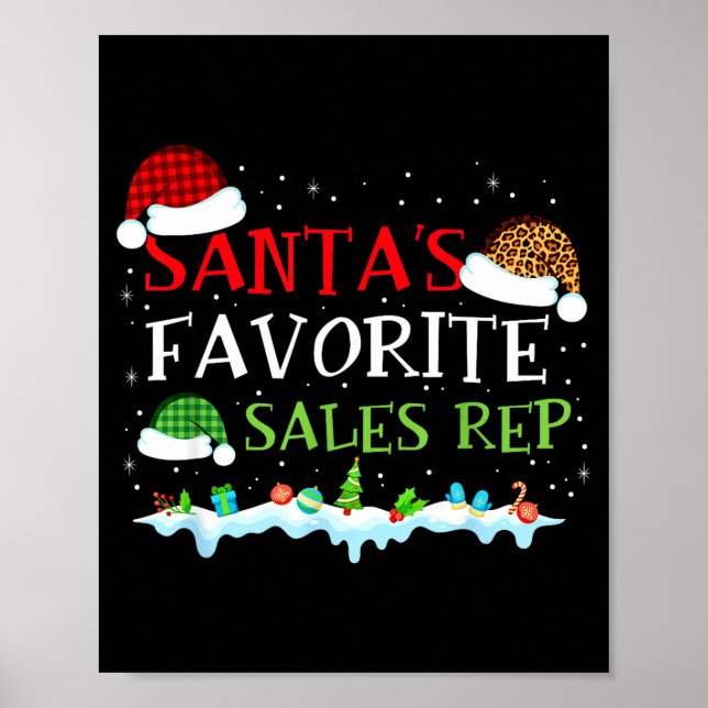 Poster Santa's Favorite S Rep Fun Christmas  (Frente)