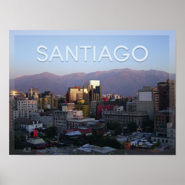 Poster Santiago - Chile (Frente)