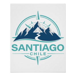 Póster Santiago Chile América do Sul