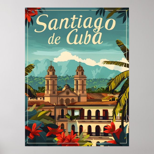 Poster Santiago de Cuba: Alma Rítmica do Caribe (Frente)