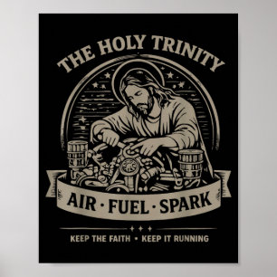 Poster Santíssima Trindade Ar Combustível Faísca Mantenha