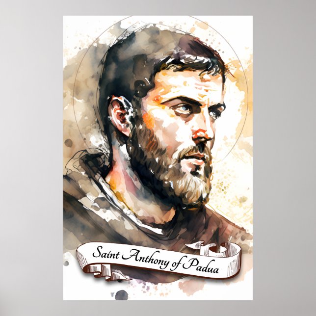 Poster Santo Anthony de Pádua (Frente)