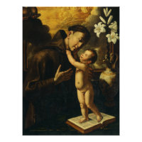Santo Anthony de Pádua com Jesus Bebê