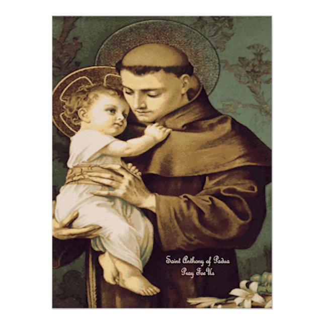 Póster Santo António de Pádua (Frente)