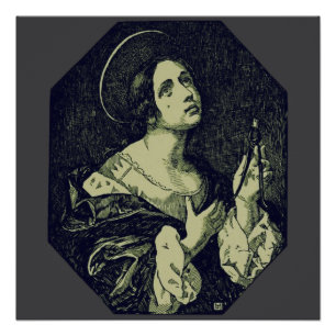 Póster Santo Apollonia Virgin e Martyr
