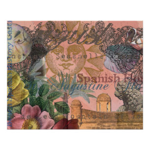 Póster santo augustine florida viagem antiquada arte