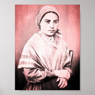 Poster Santo Bernadette Soubirous quando criança