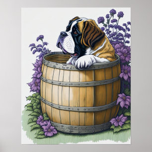 Poster Santo Bernard Dog