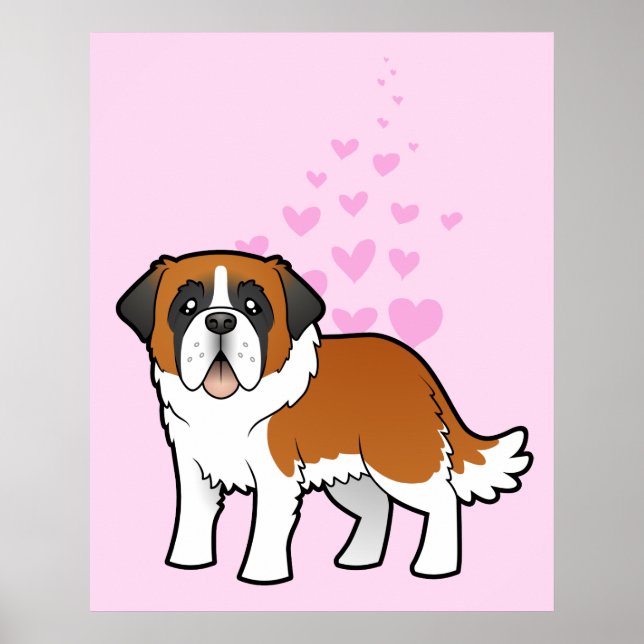 Póster Santo Bernard Love (Frente)