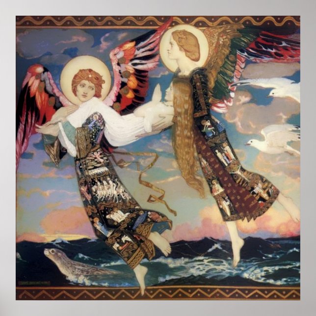 Poster "Santo Bride" Angel Art de John Duncan (Frente)
