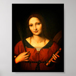 Poster Santo Catherine de Alexandria (Bernardino Luini)