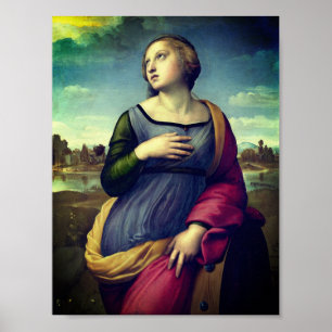 Poster Santo Catherine de Alexandria, por Raphael