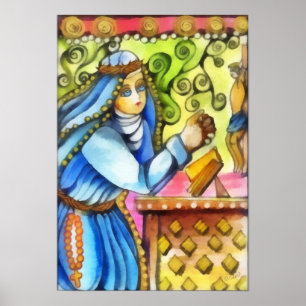 Póster Santo Catherine de Siena