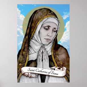 Poster Santo Catherine de Siena