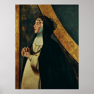 Poster Santo Catherine de Siena por Juan Bautista Maino