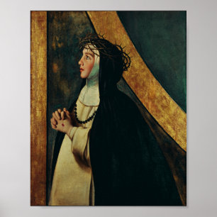 Poster Santo Catherine de Siena por Juan Bautista Maino