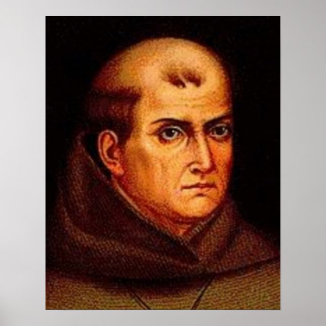 Póster Santo católico Junipero Serra O.F.M. - Catolico (Frente)