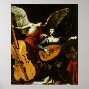 Póster Santo Cecilia e o Anjo de Carlo Saraceni