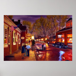 Poster Santo Charles Cityscape Oil Paisscape