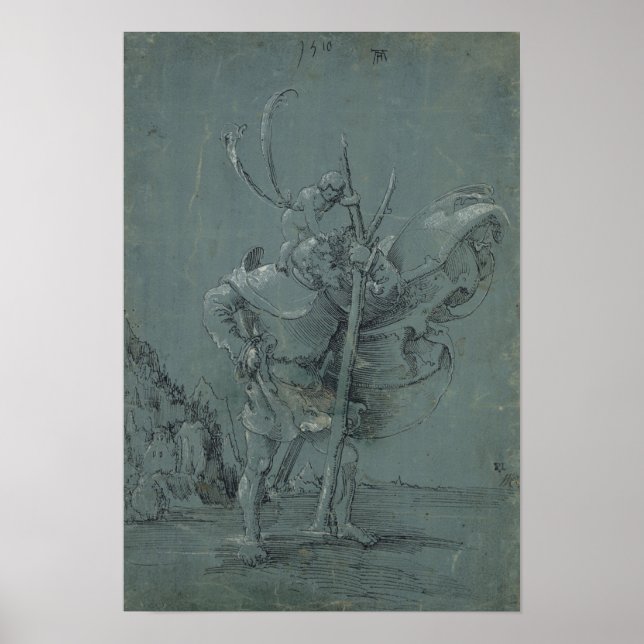 Poster Santo Christopher, 1510 (Frente)