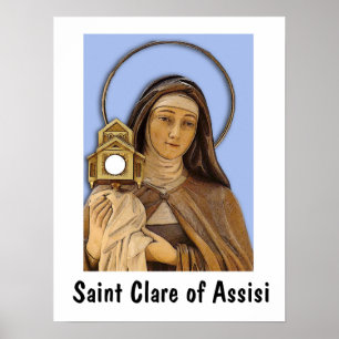 Poster Santo Clare de Assisi