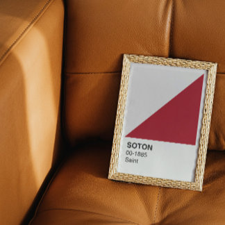 Póster Santo de Soton - Borda Branca