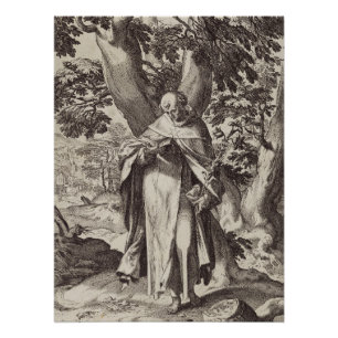 Póster Santo Dominic Castilian padre católico