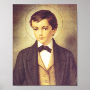 Poster Santo Dominic Savio estudante de John Bosco