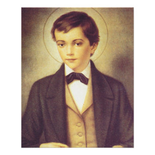 Póster Santo Dominic Savio estudante de John Bosco