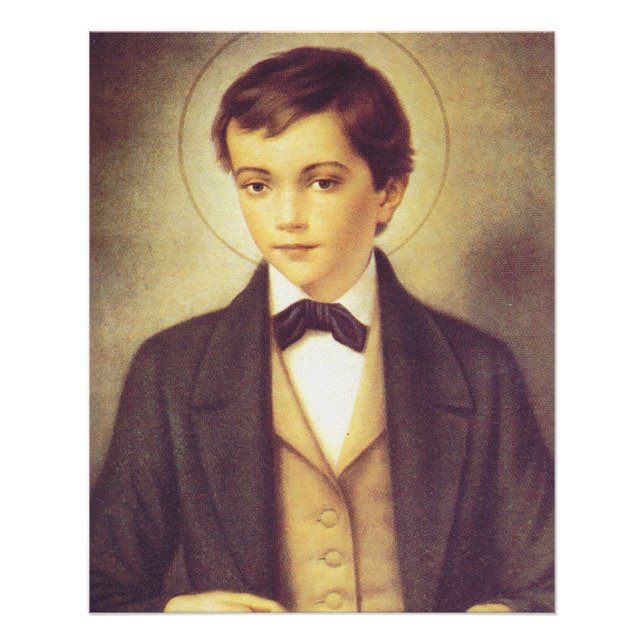Póster Santo Dominic Savio estudante de John Bosco (Frente)