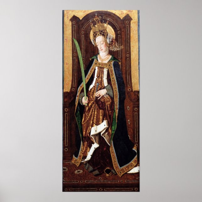 Poster SANTO ENGRATIA Papais noeis Engracia De Zaragoza (Frente)