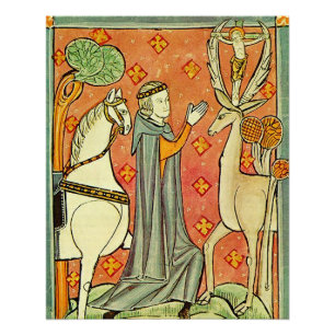 Póster Santo Eustachius Apóstolo dos Ardenes