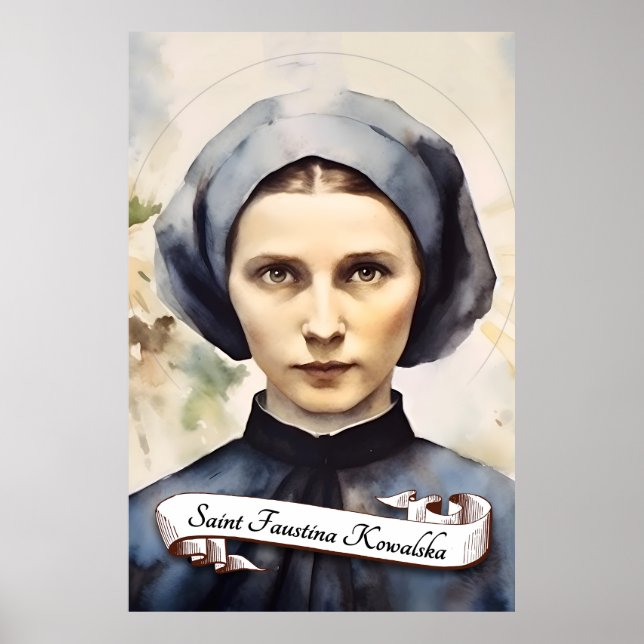 Poster Santo Faustina Kowalska (Frente)