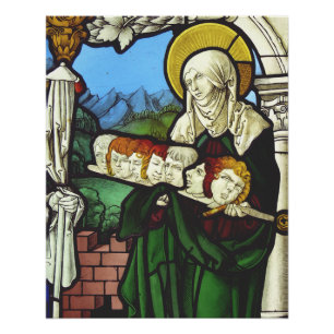 Póster Santo Felicitas e os chefes de seus sete filhos