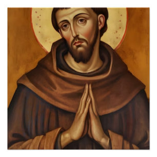 Póster Santo Francisco de Assis – Fé Inspiradora 