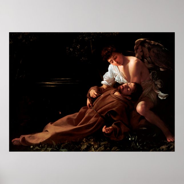 Poster Santo Francisco de Assisi em Ecstasy por Caravaggi (Frente)