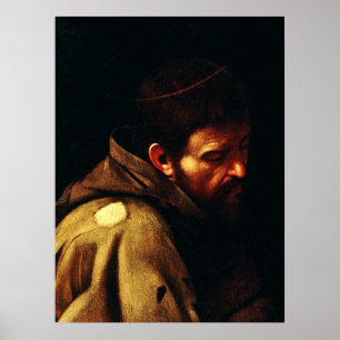 Poster Santo Francisco de Assisi por Caravaggio