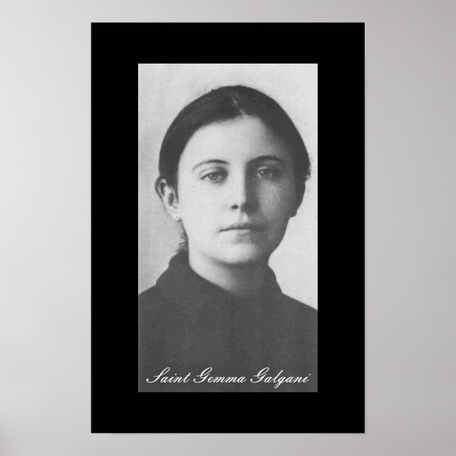 Póster santo gemma galgani (Frente)